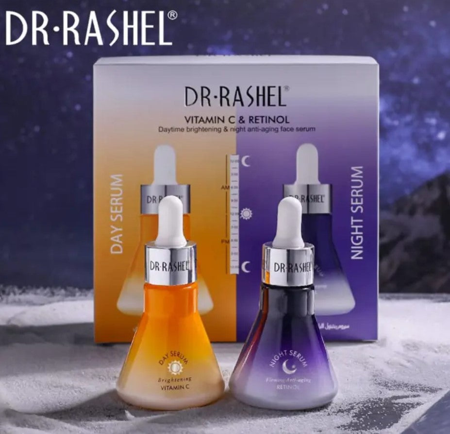 Dr Rashel VITAMIN C & RETINOL Daytime Brightening & Night Anti-Aging Face Serum
