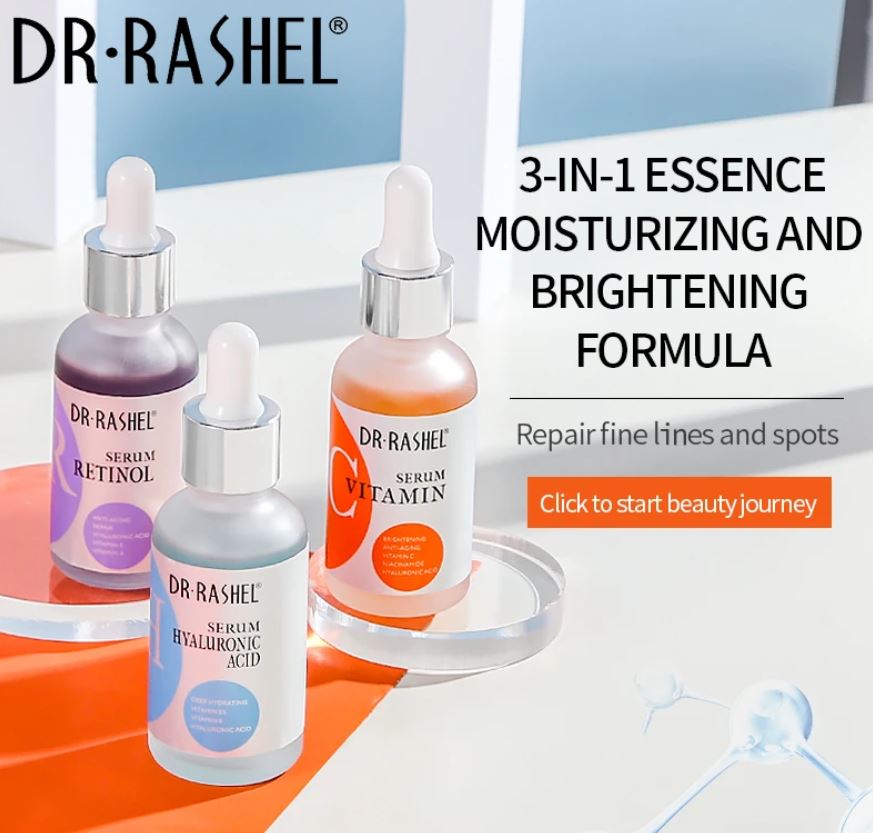 DR RASHEL Anti-aging Moisturizing Vitamin C Facial Serum Set 3 Pack