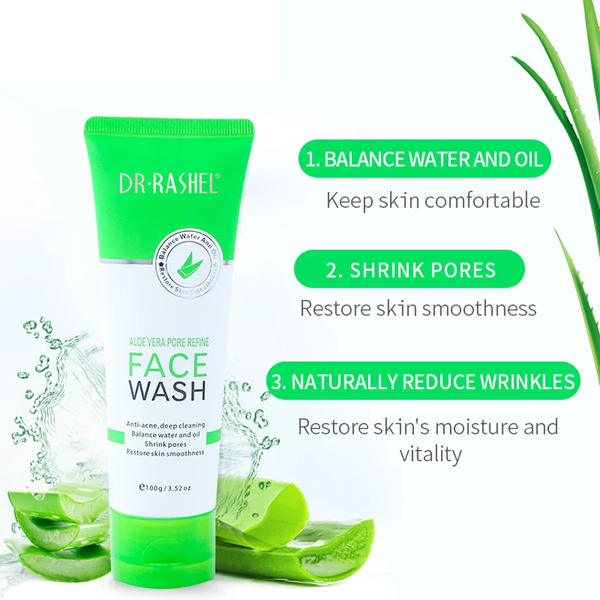 DR RASHEL Aloe Vera Pore Refine Face Wash 100g