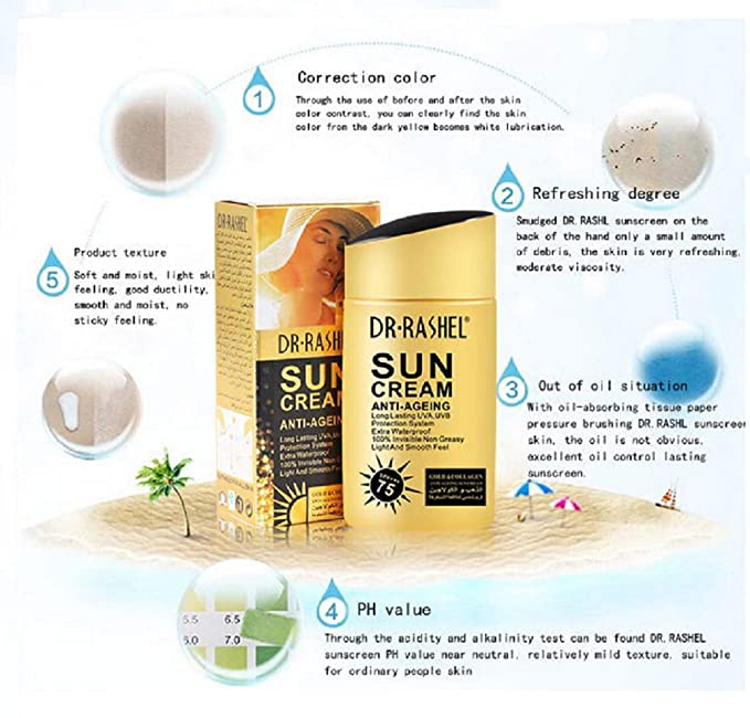 Dr Rashel Anti-Ageing Moisturizer SPF 75 Sun Block Cream