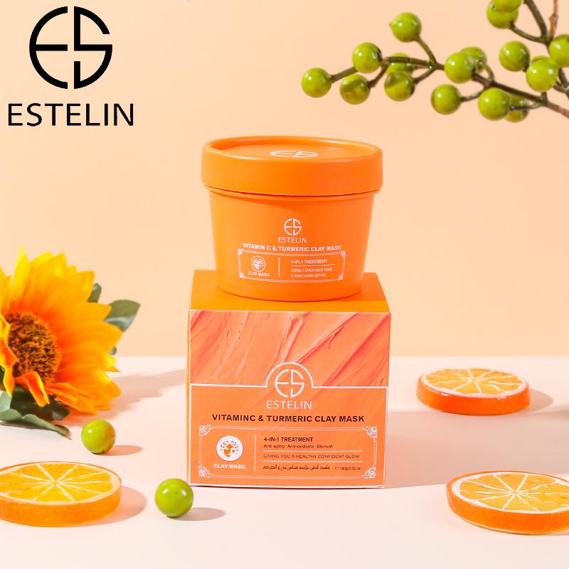 Estelin Vitamin C and Turmeric Clay Mask By Dr.Rashel - 100g