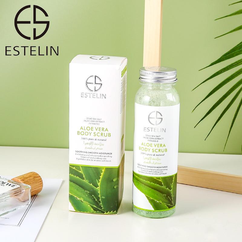 ESTELIN Extract Dead Sea Salt Moisturizing Body Scrub Exfoliating - Aloe Vera