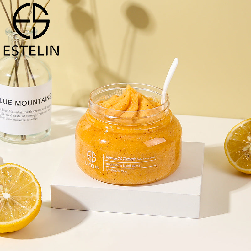 ESTELIN Vitamin C and Turmeric Brightening Face and Body Scrub