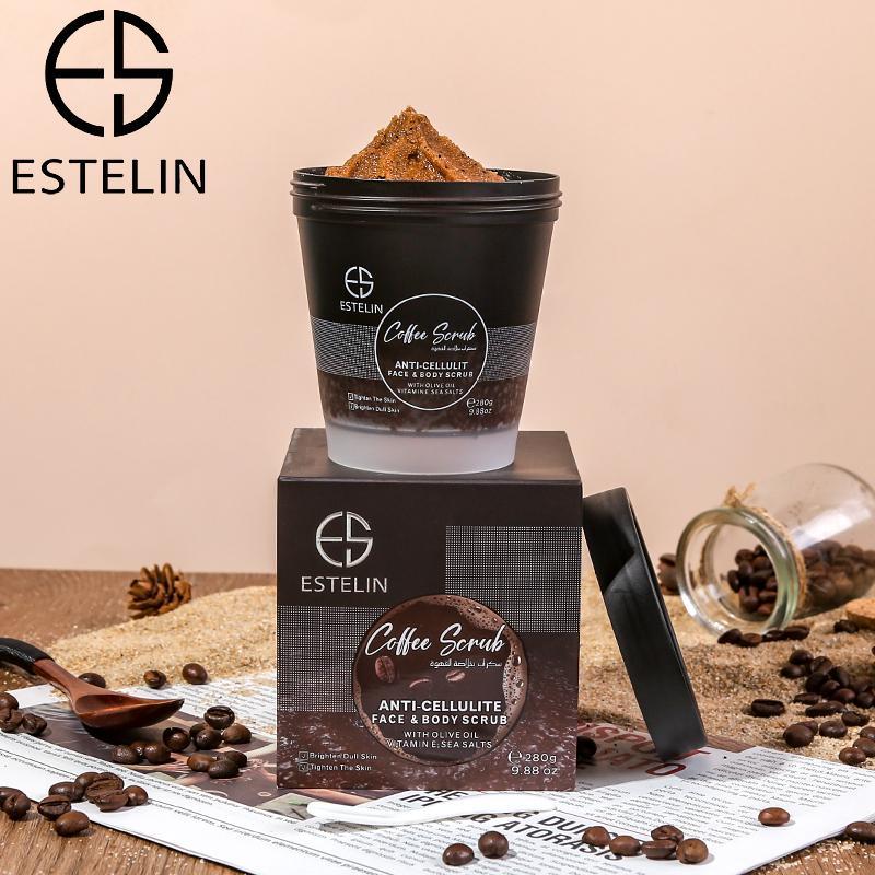 Estelin Coffee Scrub Anti Cellulite Face & Body Scrub by Dr.Rashel - 280g