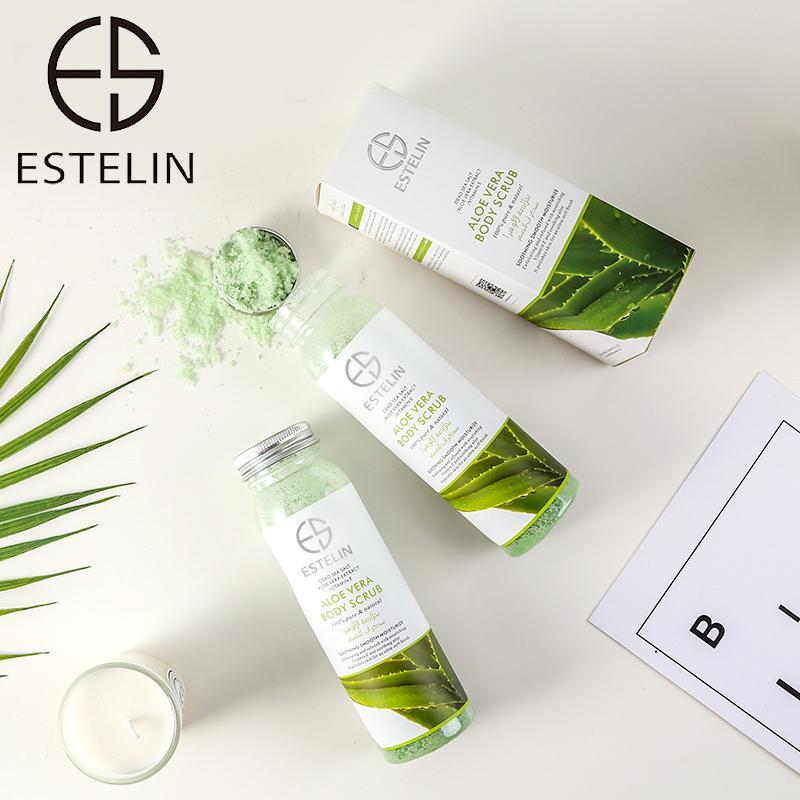 ESTELIN Extract Dead Sea Salt Moisturizing Body Scrub Exfoliating - Aloe Vera