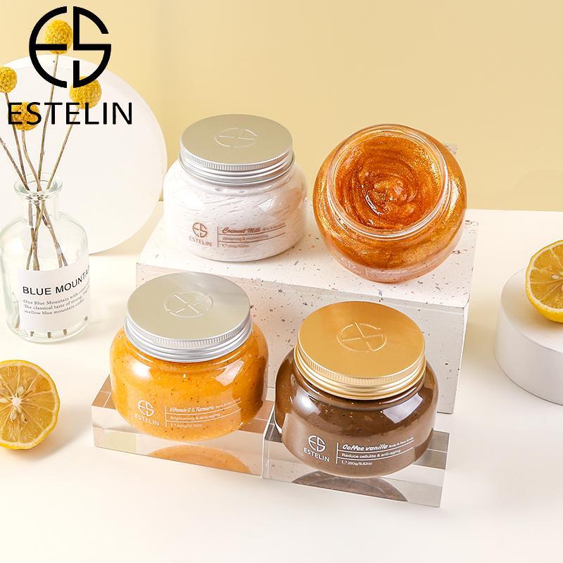 Estelin Coffee Vanilla Anti Aging Face & Body Scrub by Dr.Rashel - 250g
