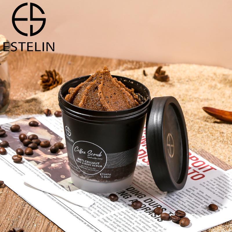 Estelin Coffee Scrub Anti Cellulite Face & Body Scrub by Dr.Rashel - 280g