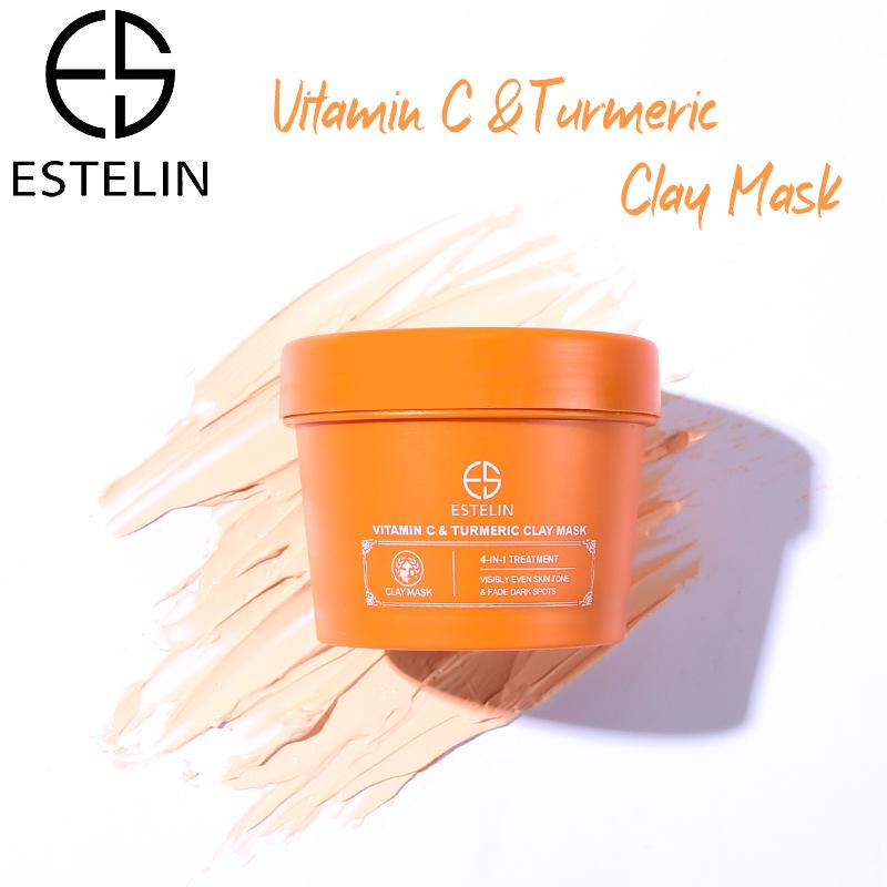 Estelin Vitamin C and Turmeric Clay Mask By Dr.Rashel - 100g