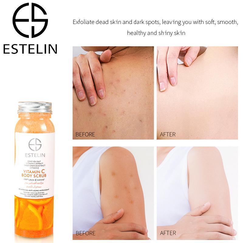 ESTELIN Moisturizing and Exfoliating Whitening VC Body Scrub - Vitamin C