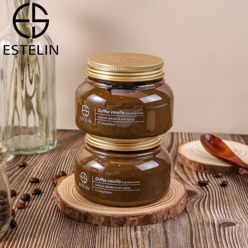 Estelin Coffee Vanilla Anti Aging Face & Body Scrub by Dr.Rashel - 250g