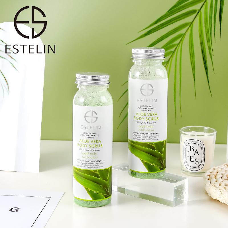 ESTELIN Extract Dead Sea Salt Moisturizing Body Scrub Exfoliating - Aloe Vera