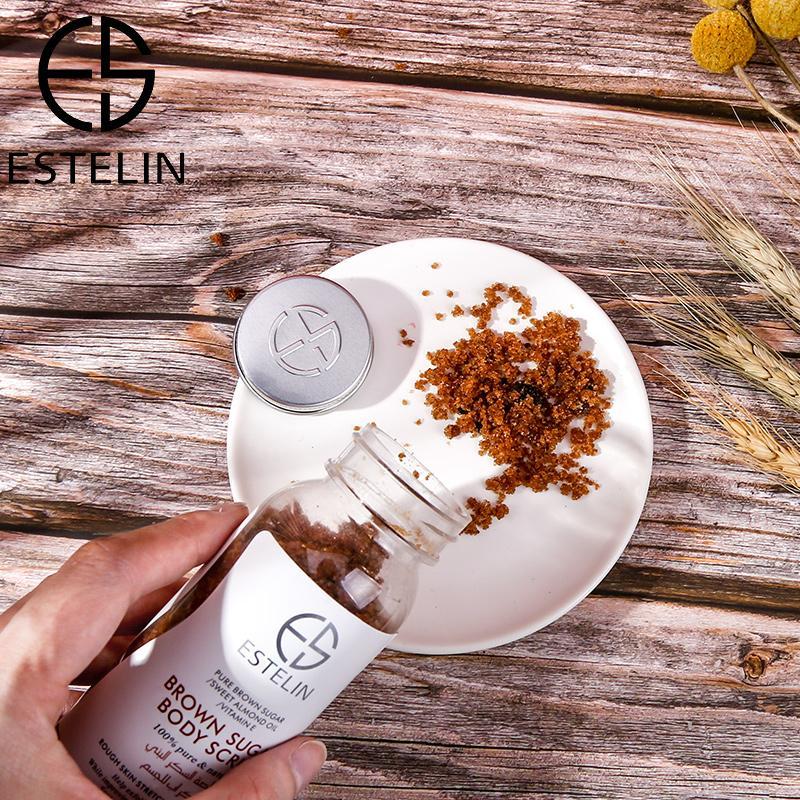 ESTELIN Pure Brown Sugar Sweet Almond Oil and Vitamin E Exfoliating Body Scrub - Brown Sugar
