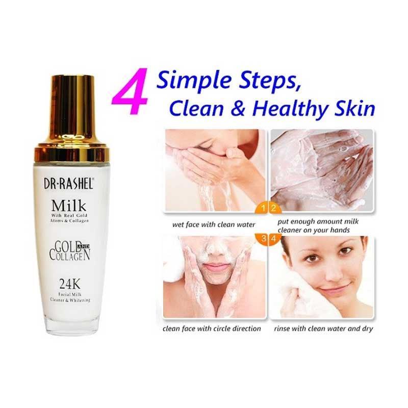 Dr Rashel Milk With Real Gold Atoms & Collagen 24K Facial Milk
