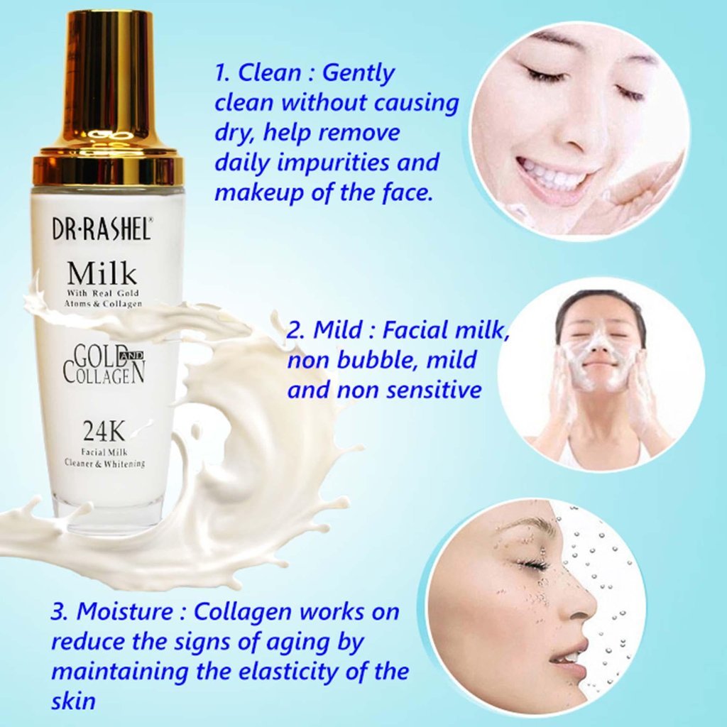 Dr Rashel Milk With Real Gold Atoms & Collagen 24K Facial Milk