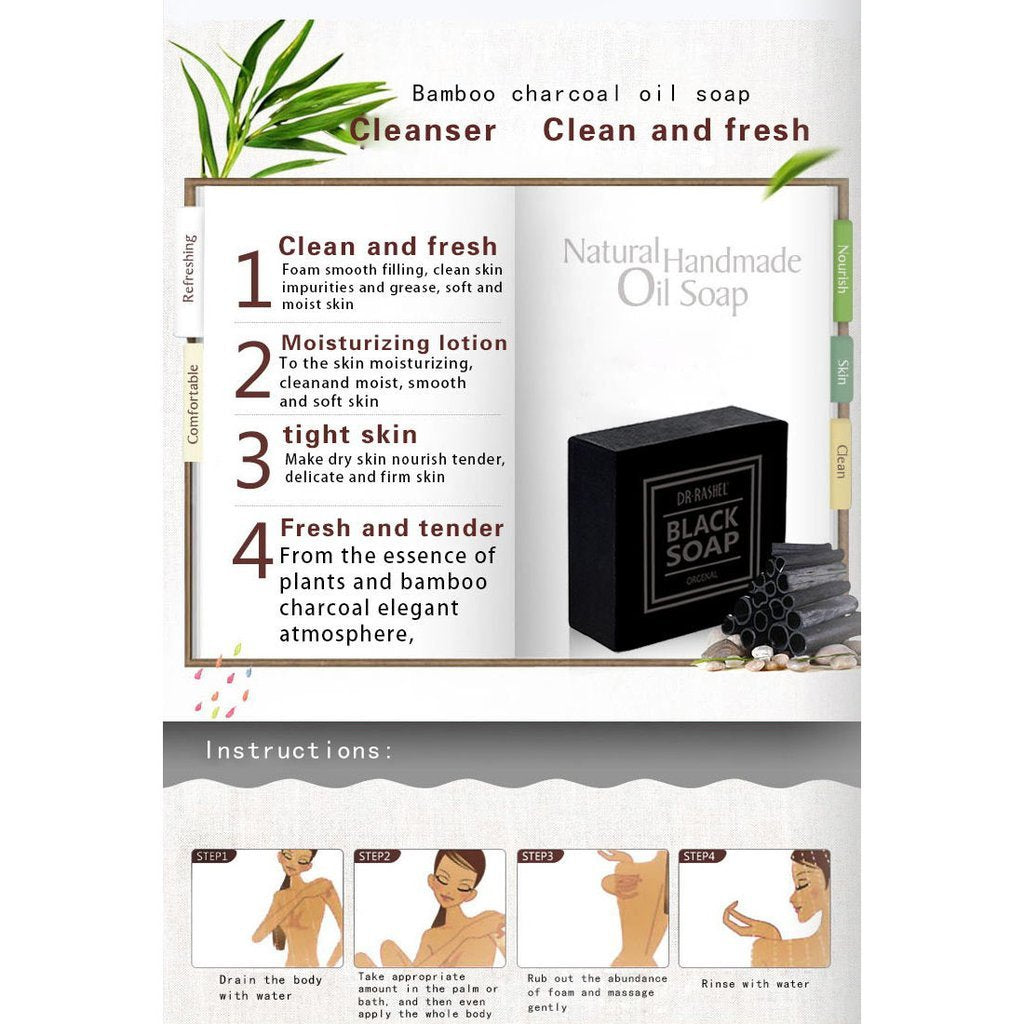 Dr Rashel Collagen Charcoal Black Soap