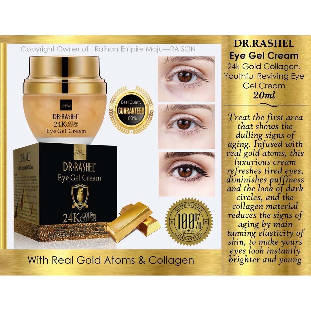 Dr.Rashel 24K Gold And Collagen Eye Gel Cream Dr Rashel Official
