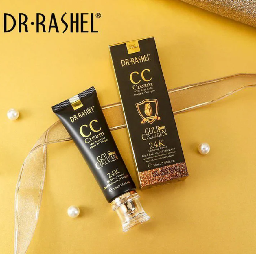 24K CC Cream Gold & Collagen Make-up Cover Gold Radiance Sun Protection SPF60