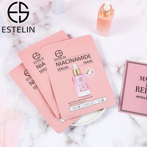 Estelin Niacinamide brightening serum mask Sheets