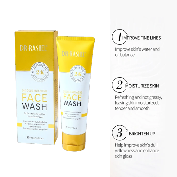 DR RASHEL New 24K Gold Anti-Aging Face Wash 100g