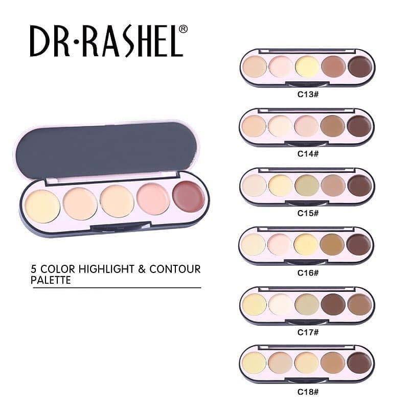 5 Color Highlight & Contour Palette