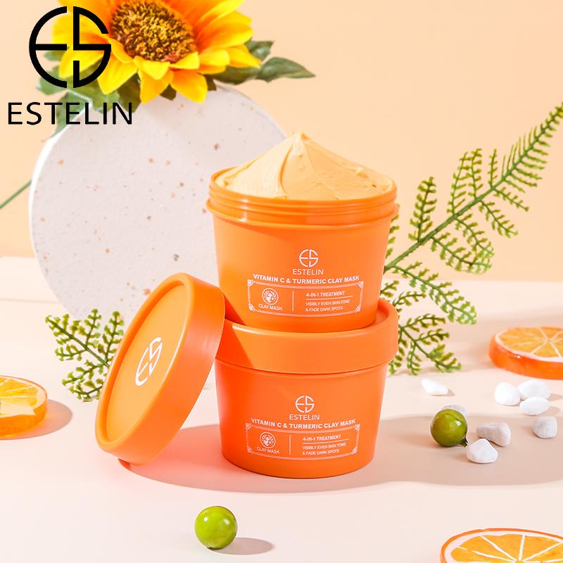 Estelin Vitamin C and Turmeric Clay Mask By Dr.Rashel - 100g