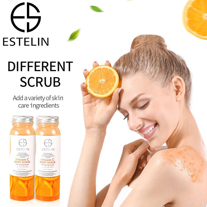 ESTELIN Moisturizing and Exfoliating Whitening VC Body Scrub - Vitamin C