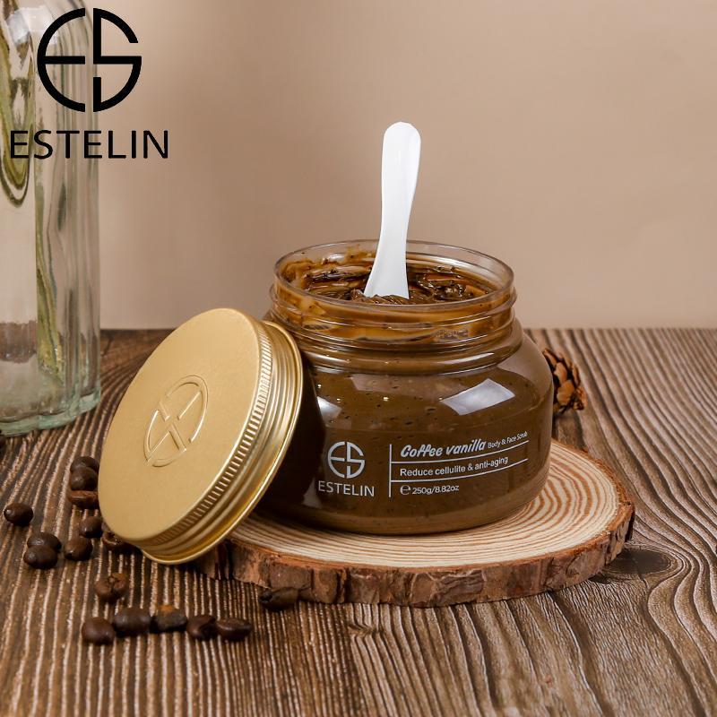 Estelin Coffee Vanilla Anti Aging Face & Body Scrub by Dr.Rashel - 250g