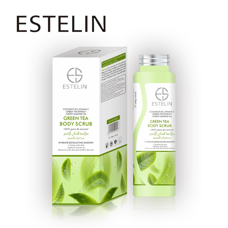 ESTELIN Bath Salt Soothing Body Scrub Exfoliating -  Green Tea