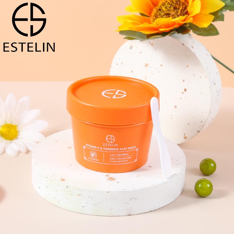 Estelin Vitamin C and Turmeric Clay Mask By Dr.Rashel 100g Dr