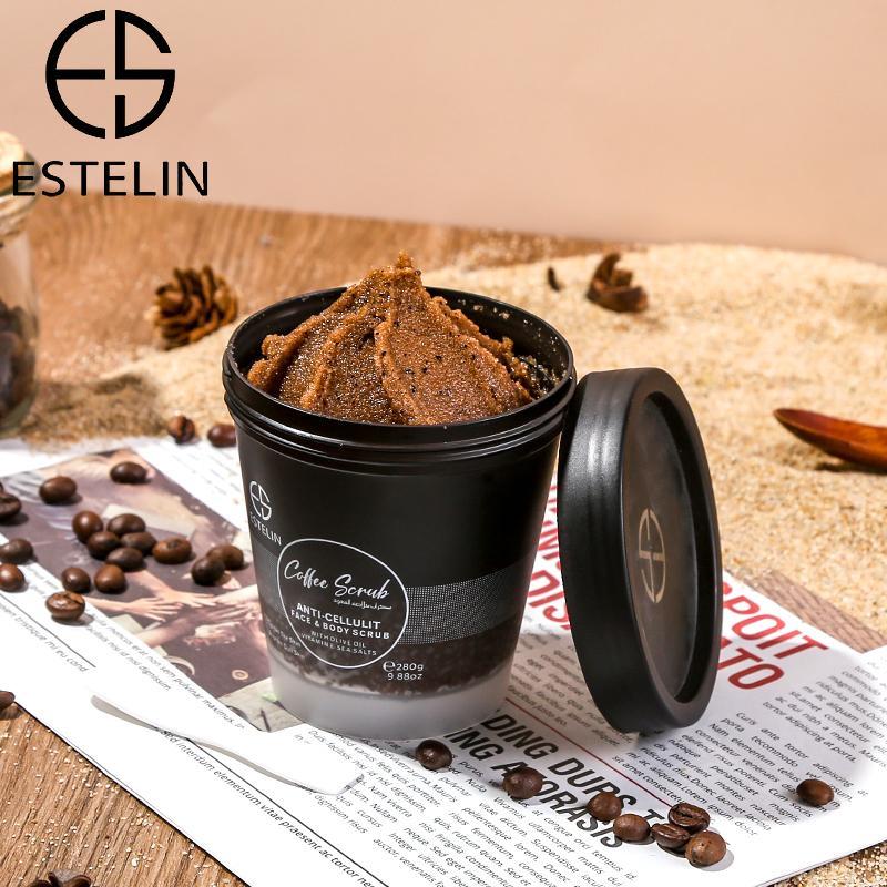 Estelin Coffee Scrub Anti Cellulite Face & Body Scrub by Dr.Rashel - 280g