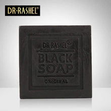 Load image into Gallery viewer, Dr Rashel Collagen Charcoal Black Soap
